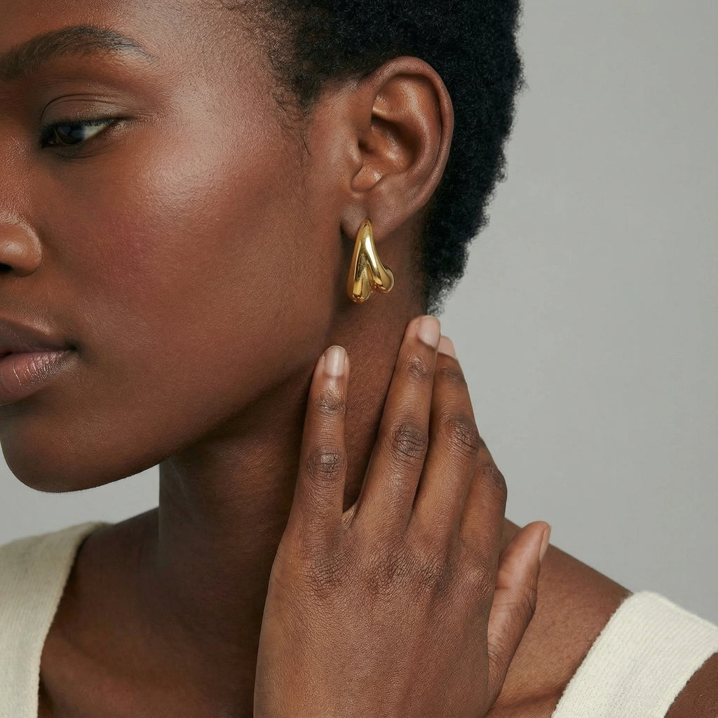 Sculpted Drop Earrings