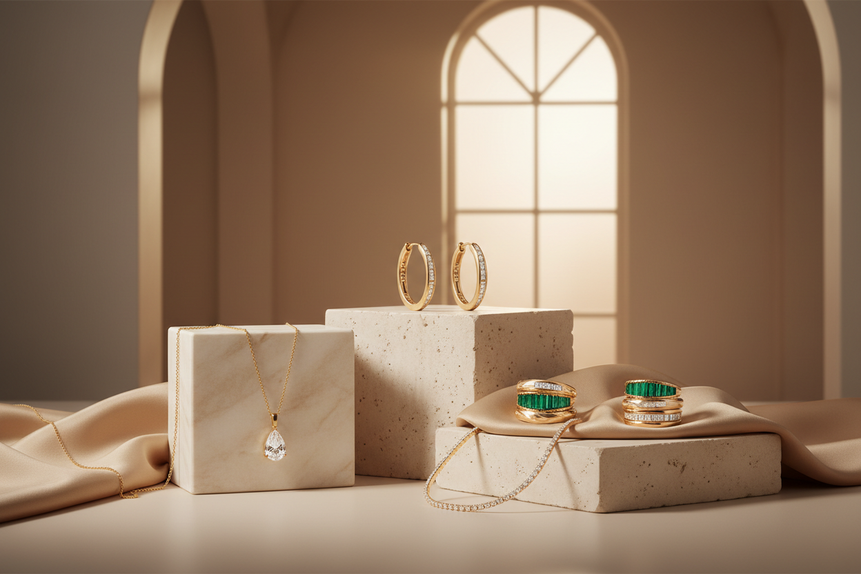 Luxury Jewelry Lifestyle Banner